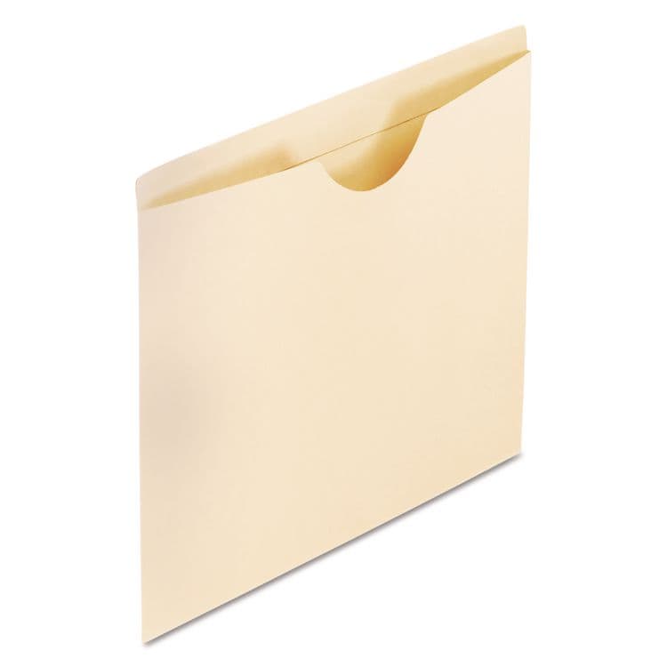 TOPS BUSINESS FORMS Manila Reinforced File Jackets, 2-Ply Straight Tab, Letter Size, Manila, 100/Box (PFX22000)