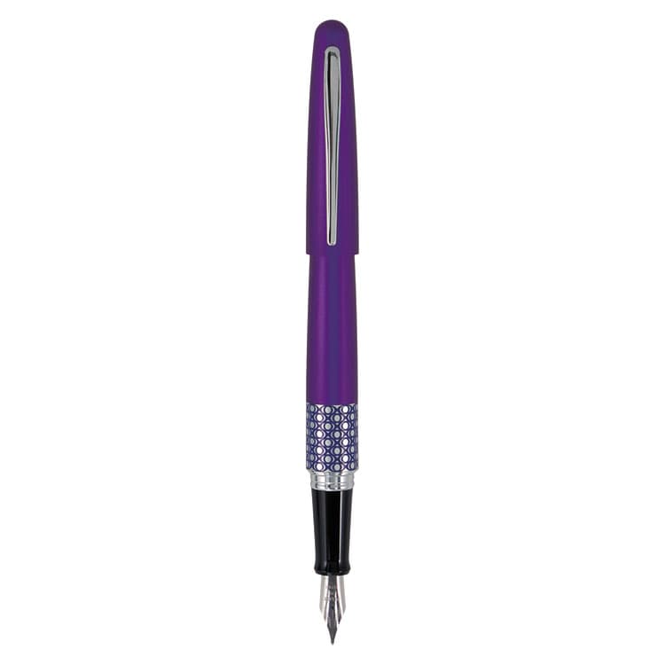 PILOT CORP. OF AMERICA MR Retro Pop Collection Fountain Pen, Fine 0.7 mm, Black Ink, Purple Barrel (PIL91434)