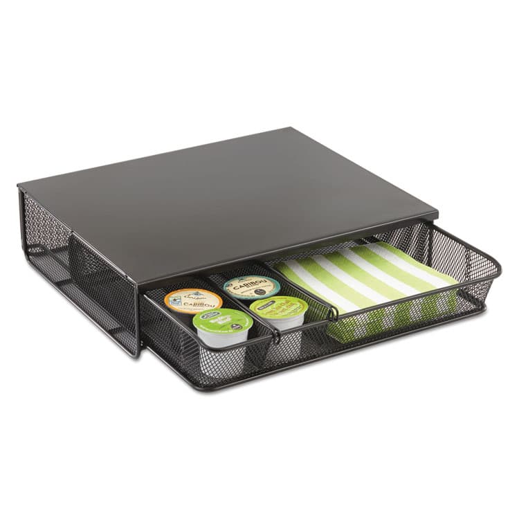 SAFCO PRODUCTS One Drawer Hospitality Organizer, 5 Compartments, 12.5 x 11.25 x 3.25, Black (SAF3274BL) thumbnail 4