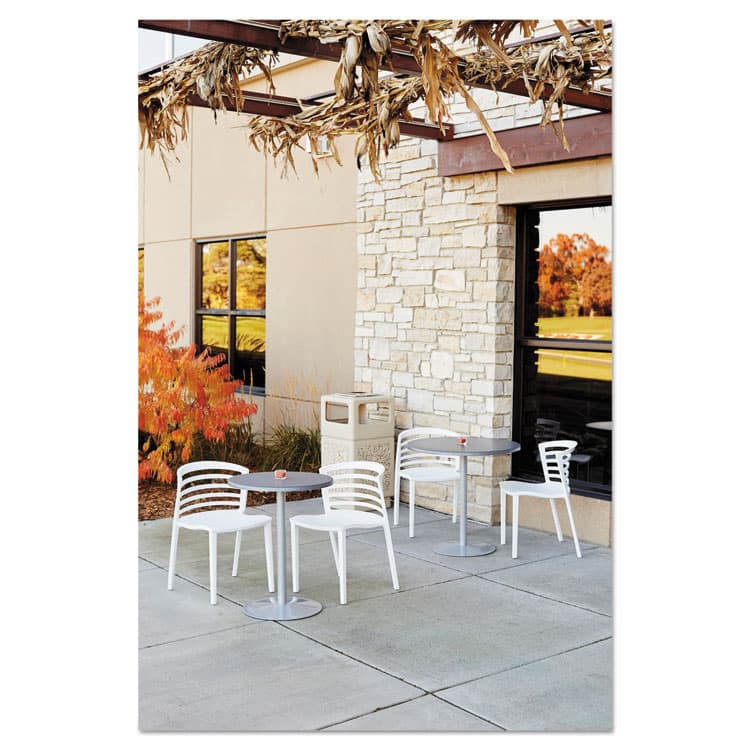 SAFCO PRODUCTS Canmeleon Aggregate Panel Receptacles, Side-Open, 38 gal, Polyethylene, Tan (SAF9472TN) thumbnail 2