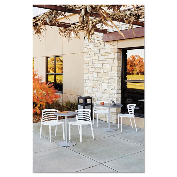 SAFCO PRODUCTS Evos Series Steel Waste Container, 38 gal., Steel, Powder Coated Finish, Black (SAF9935BL) thumbnail 2