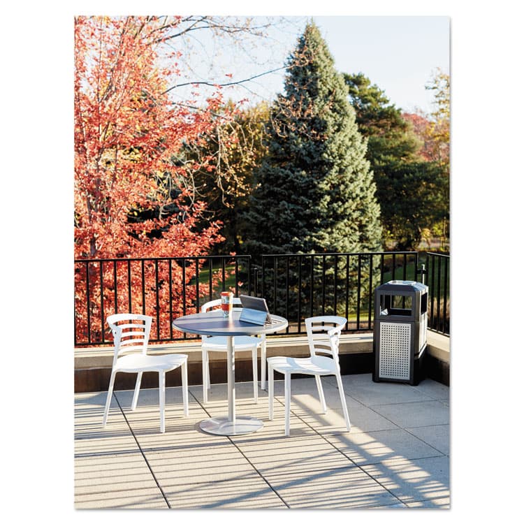 SAFCO PRODUCTS Evos Series Steel Waste Container, 38 gal., Steel, Powder Coated Finish, Black (SAF9935BL) thumbnail 3