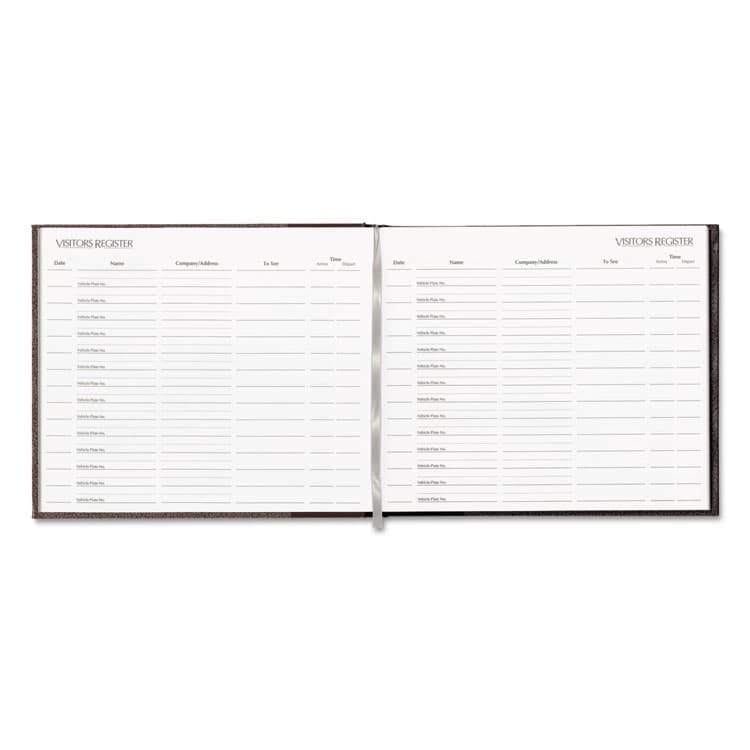 REDIFORM OFFICE PRODUCTS Hardcover Visitor Register Book, Black Cover, 9.78 x 8.5 Sheets, 128 Sheets/Book (RED57802) thumbnail 3