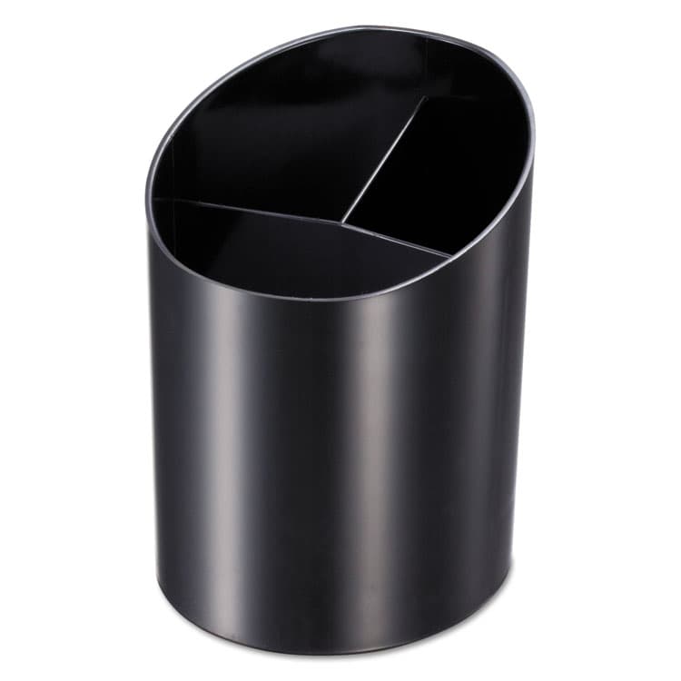 OFFICEMATE INTERNATIONAL CORP. Recycled Big Pencil Cup, Plastic, 4.25 x 4.5 x 5.75, Black (OIC26042)