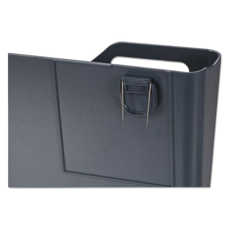 OFFICEMATE INTERNATIONAL CORP. VerticalMate Cubicle Wall File Pocket, Plastic, Letter Size, 11.5" x 2" x 9", Slate Gray (OIC29152) thumbnail 4