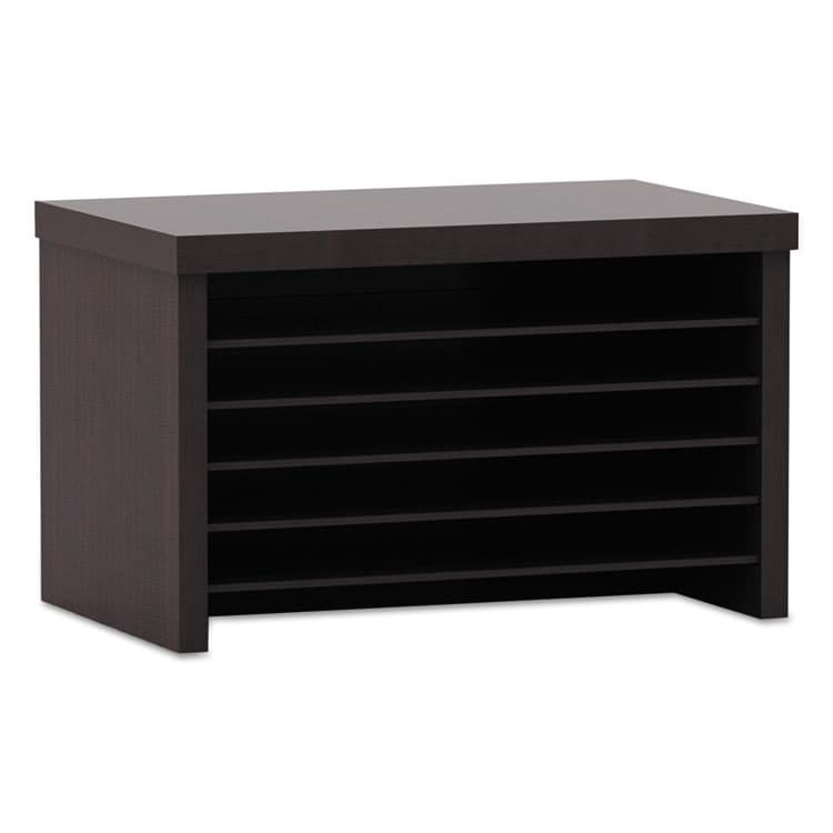 ALERA Alera Valencia Series Under-Counter File Organizer, 6 Sections, 15.75" x 9.88" x 10.88", Espresso (ALEVA316012ES)