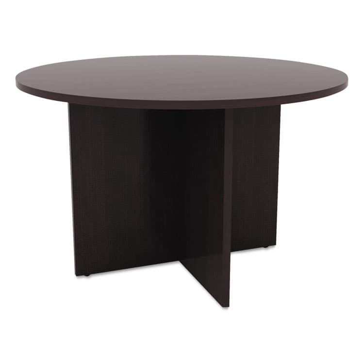 ALERA Alera Valencia Round Conference Table with Legs, 42" Diameter x 29.5h, Espresso (ALEVA7142ES)