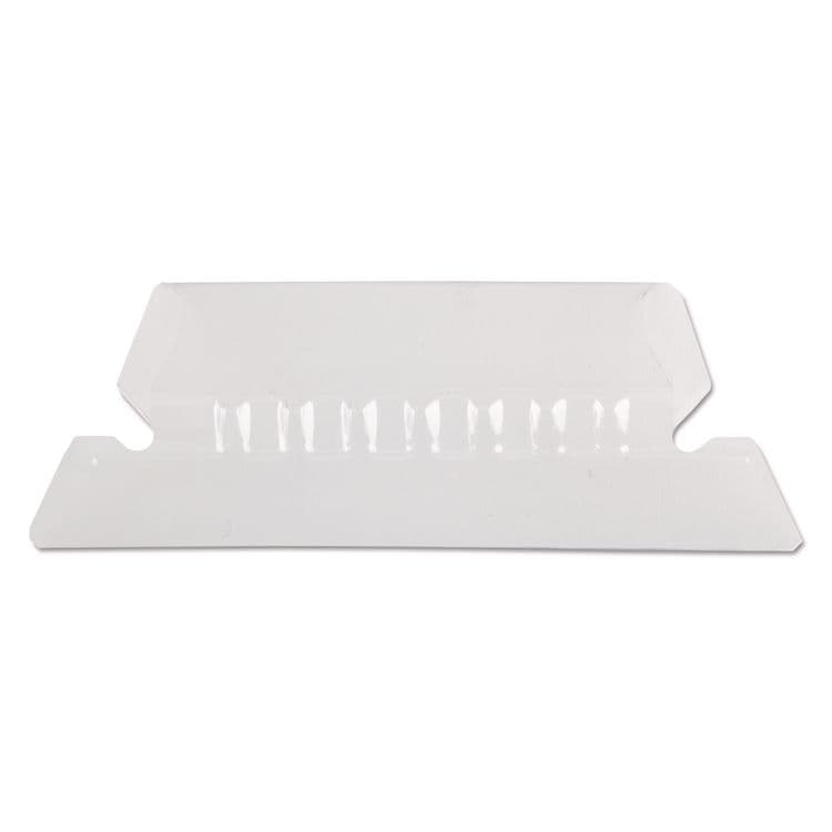 TOPS BUSINESS FORMS Transparent Colored Tabs For Hanging File Folders, 1/5-Cut, Clear, 2" Wide, 25/Pack (PFX42CR)