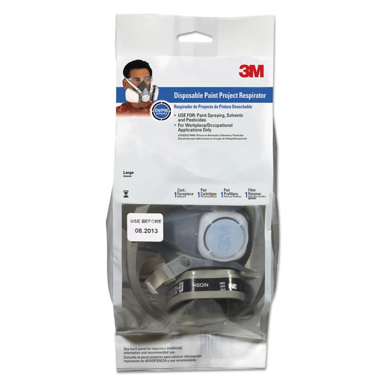 3M/COMMERCIAL TAPE DIV. Half Facepiece Disposable Respirator Assembly, Large (MMM53P71) thumbnail 2