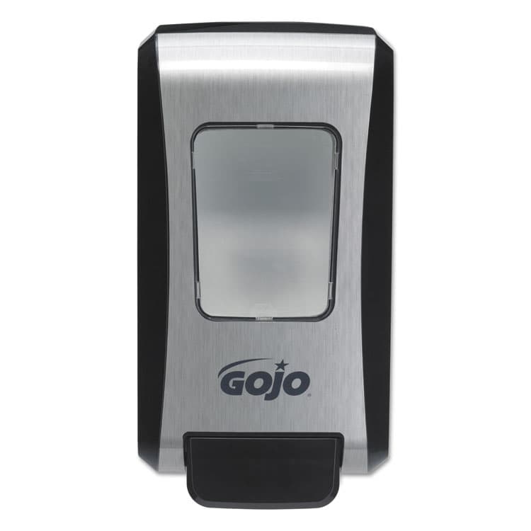 GO-JO INDUSTRIES FMX-20 Soap Dispenser, 2 L, 6.5 x 4.7 x 11.7, Black/Chrome, 6/Carton (GOJ527106) thumbnail 2