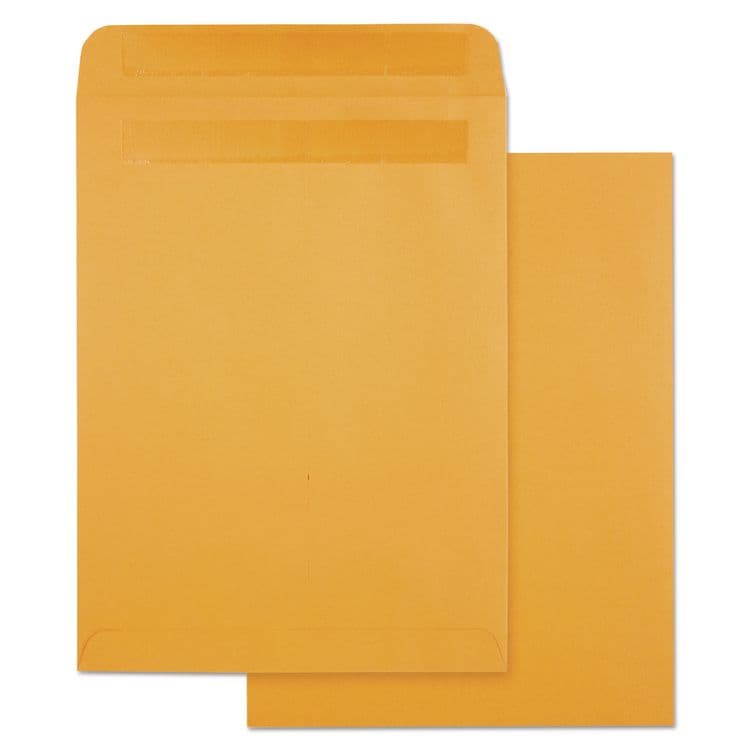 QUALITY PARK PRODUCTS High Bulk Self-Sealing Envelopes, #10 1/2, Cheese Blade Flap, Redi-Seal Adhesive Closure, 9 x 12, Brown Kraft, 100/Box (QUA43563)