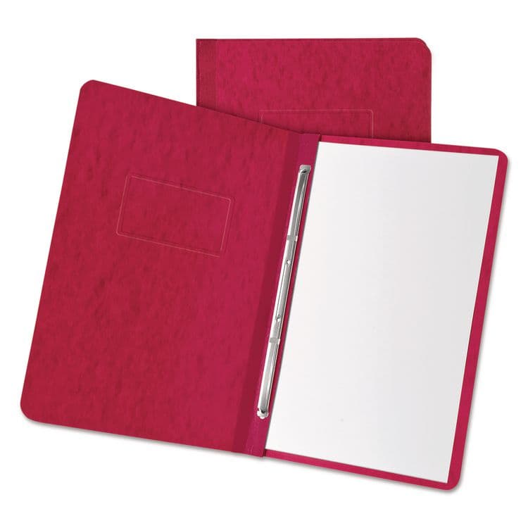 TOPS BUSINESS FORMS Heavyweight PressGuard and Pressboard Report Cover w/Reinforced Side Hinge, 2-Prong Fastener, 3" Cap, 8.5 x 11, Executive Red (OXF12911)