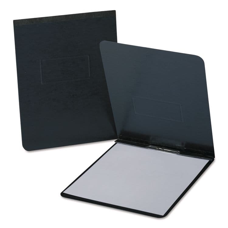 TOPS BUSINESS FORMS PressGuard Report Cover with Reinforced Top Hinge, Two-Prong Metal Fastener, 2" Capacity, 8.5 x 14, Black/Black (OXF71606)