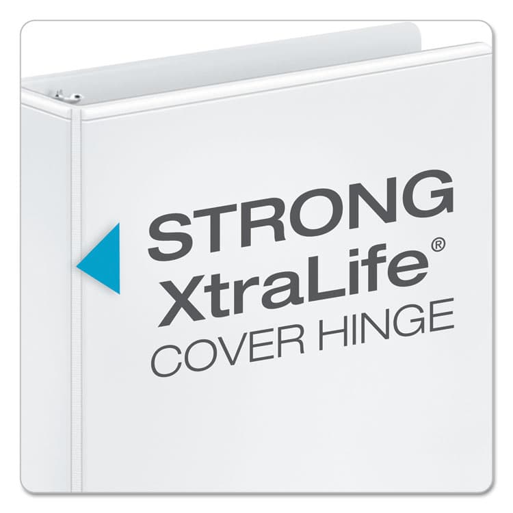 CARDINAL BRANDS . Performer ClearVue Slant-D Ring Binder, 3 Rings, 2" Capacity, 11 x 8.5, White (CRD17500) thumbnail 3
