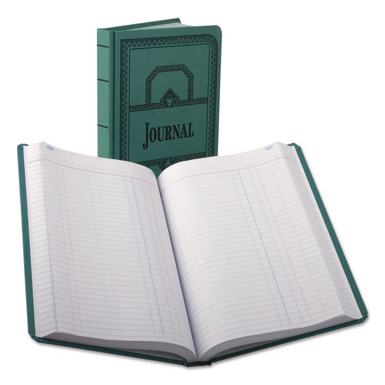ESSELTE PENDAFLEX CORP. Account Journal, Journal-Style Rule, Blue Cover, 11.75 x 7.25 Sheets, 500 Sheets/Book (BOR66500J)
