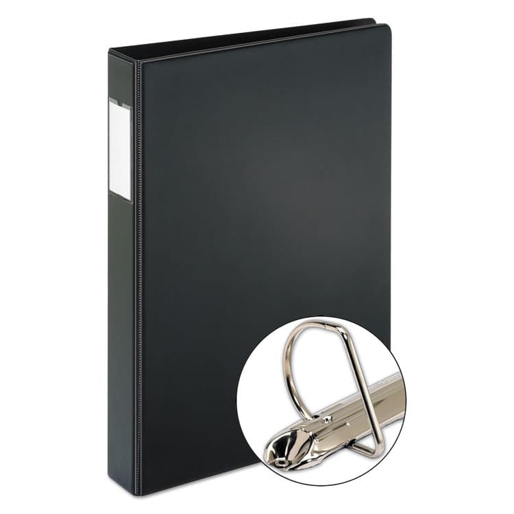 CARDINAL BRANDS . Legal Slant D Ring Binder, 3 Rings, 1" Capacity, 14 x 8.5, Black (CRD14232) thumbnail 2