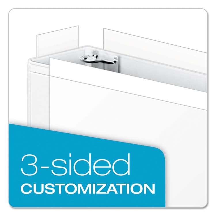 CARDINAL BRANDS . ClearVue Slant-D Ring Binder, 3 Rings, 2" Capacity, 11 x 17, White (CRD22132) thumbnail 3