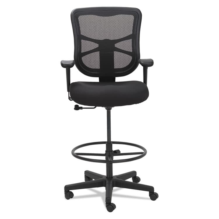 ALERA Alera Elusion Series Mesh Stool, Supports Up to 275 lb, 22.6" to 31.6" Seat Height, Black (ALEEL4614) thumbnail 2