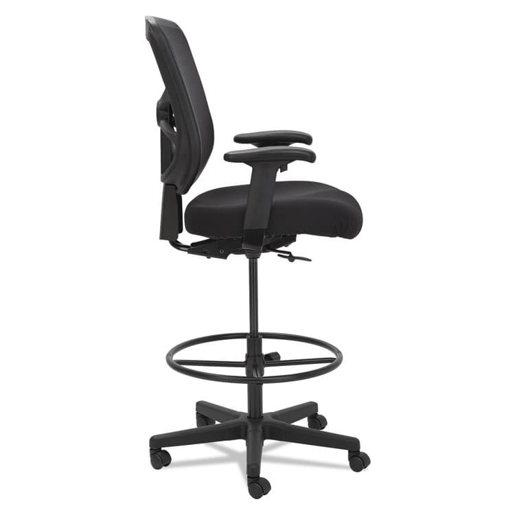 ALERA Alera Elusion Series Mesh Stool, Supports Up to 275 lb, 22.6" to 31.6" Seat Height, Black (ALEEL4614) thumbnail 3