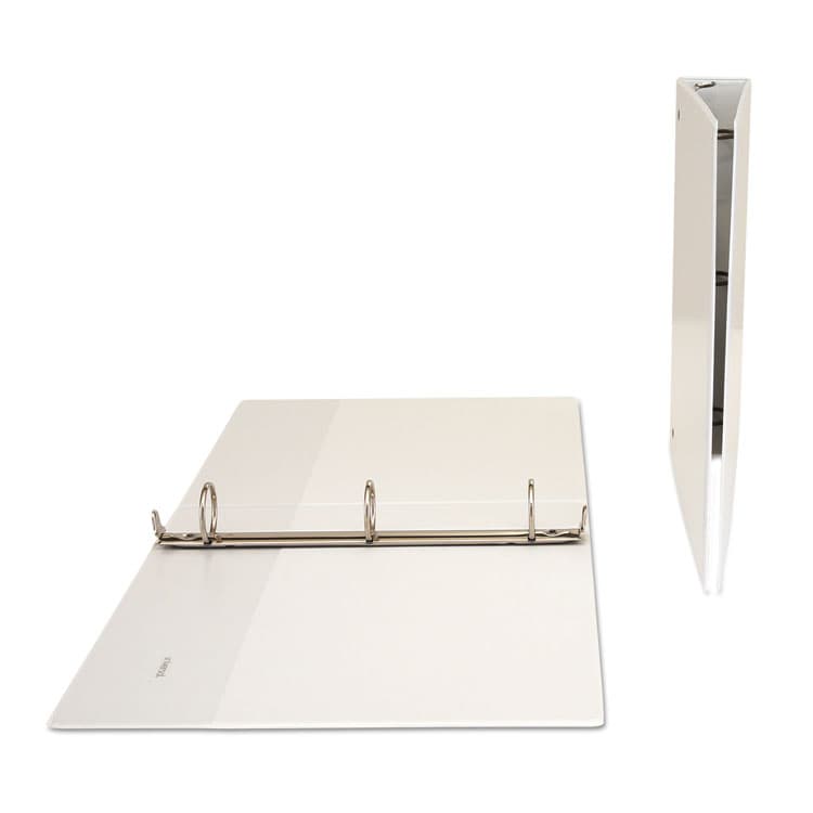 UNIVERSAL OFFICE PRODUCTS Economy Round Ring View Binder, 3 Rings, 1.5" Capacity, 11 x 8.5, White (UNV20972) thumbnail 4