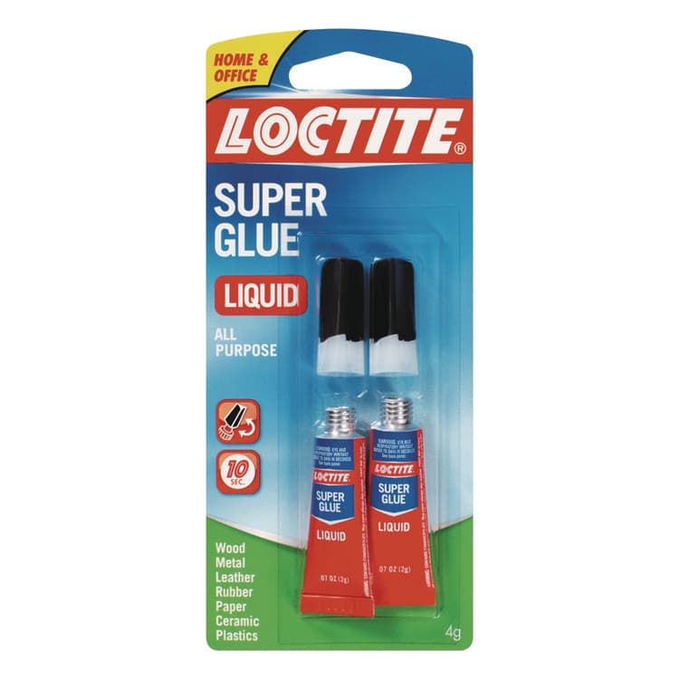 LOCTITE CORP. ACG Super Glue Liquid Tubes, 0.07 oz, Dries Clear, 2/Pack (LOC1363131) thumbnail 2