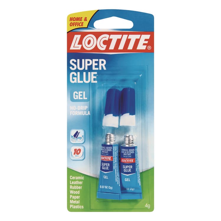 LOCTITE CORP. ACG Super Glue Gel Tubes, 0.07 oz, Dries Clear, 2/Pack (LOC1255800) thumbnail 2