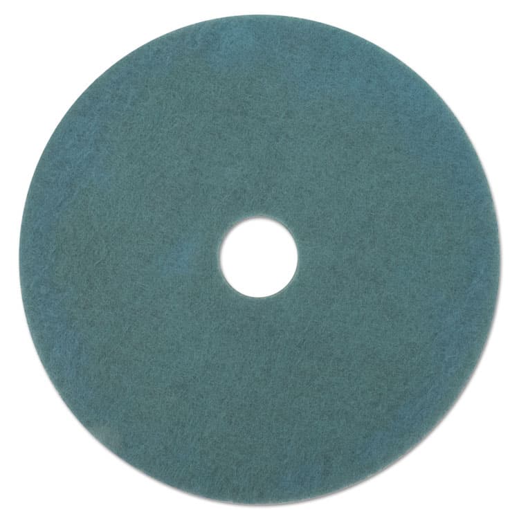 3M/COMMERCIAL TAPE DIV. Ultra High-Speed Floor Burnishing Pads 3100, 27.25" Diameter, Aqua, 5/Carton (MMM20379)