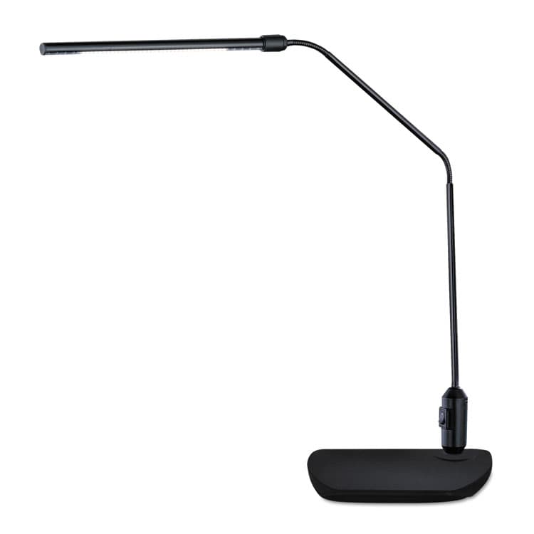 ALERA LED Desk Lamp With Interchangeable Base Or Clamp, 5.13w x 21.75d x 21.75h, Black (ALELED902B) thumbnail 2