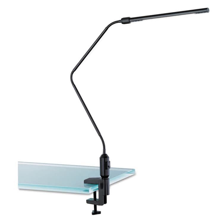 ALERA LED Desk Lamp With Interchangeable Base Or Clamp, 5.13w x 21.75d x 21.75h, Black (ALELED902B) thumbnail 3