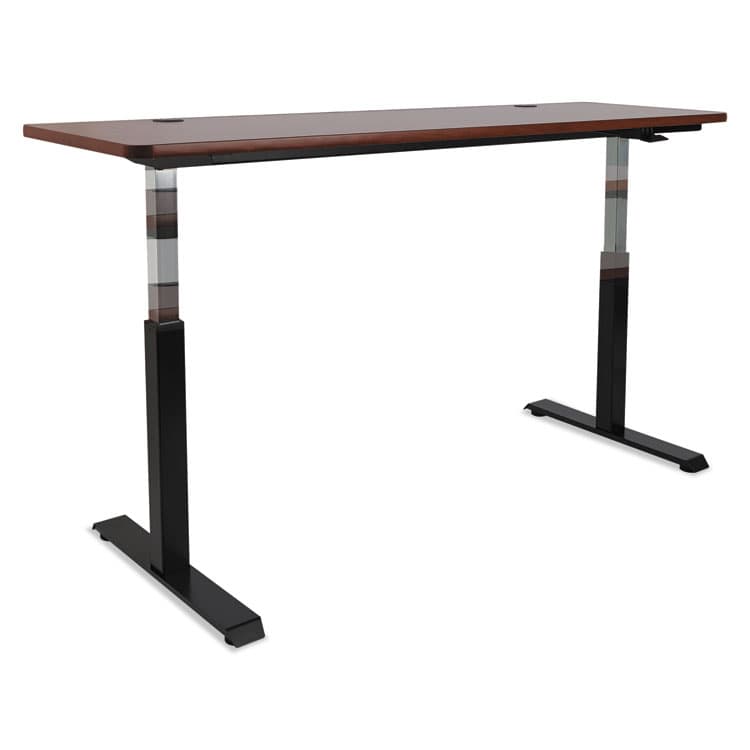 ALERA Alera AdaptivErgo Sit-Stand Pneumatic Height-Adjustable Table Base, 59.06" x 28.35" x 26.18" to 39.57", Black (ALEHTPN1B) thumbnail 3