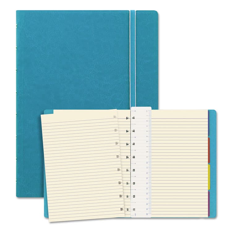 REDIFORM OFFICE PRODUCTS Notebook, 1-Subject, Medium/College Rule, Aqua Cover, (112) 8.25 x 5.81 Sheets (REDB115012U)