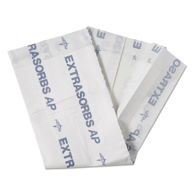 MEDLINE INDUSTRIES, . Extrasorbs Air-Permeable Disposable DryPads, 30 x 36, White, 5 Pads/Pack (MIIEXTSRB3036AZ)