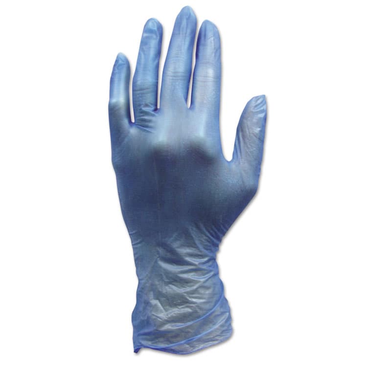 HOSPECO ProWorks Industrial Grade Disposable Vinyl Gloves, Powder-Free, Small, 4 mil Thick, 9" Long, Blue, 100/Box, 10 Boxes/Carton (HOSGLV144FS)