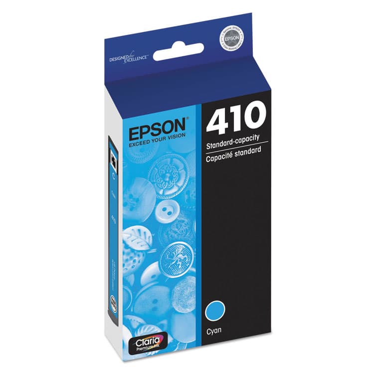 EPSON AMERICA, . T410220-S (410) Ink, Cyan (EPST410220S)