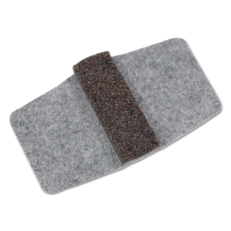 MASTER CASTER COMPANY Wrap Around Felt Floor Savers, Rectangular, 7.25 x 1 x 8, Gray/Black, 16/Pack (MAS88458)