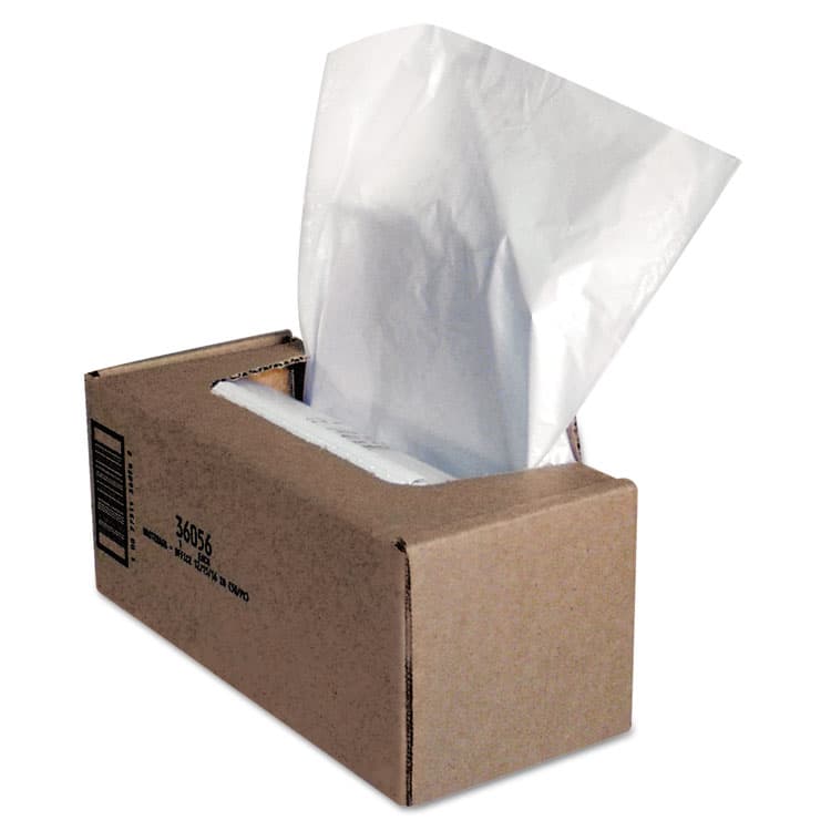 FELLOWES MFG. CO. Shredder Waste Bags, 25 gal Capacity, 50/Carton (FEL36056)