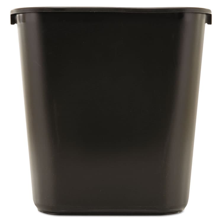 RUBBERMAID COMMERCIAL PROD. Deskside Plastic Wastebasket, 7 gal, Plastic, Black (RCP295600BK)