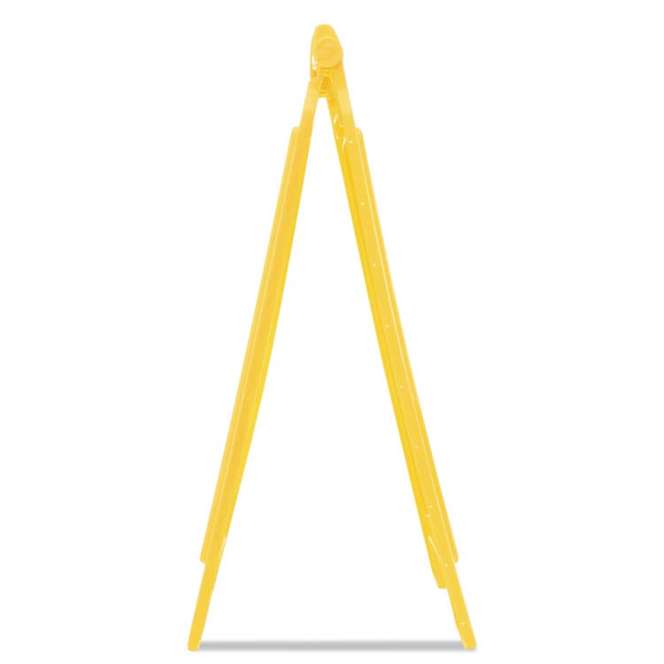 RUBBERMAID COMMERCIAL PROD. Multilingual "Caution" Floor Sign, 11 x 12 x 25, Yellow (RCP611200YW) thumbnail 2
