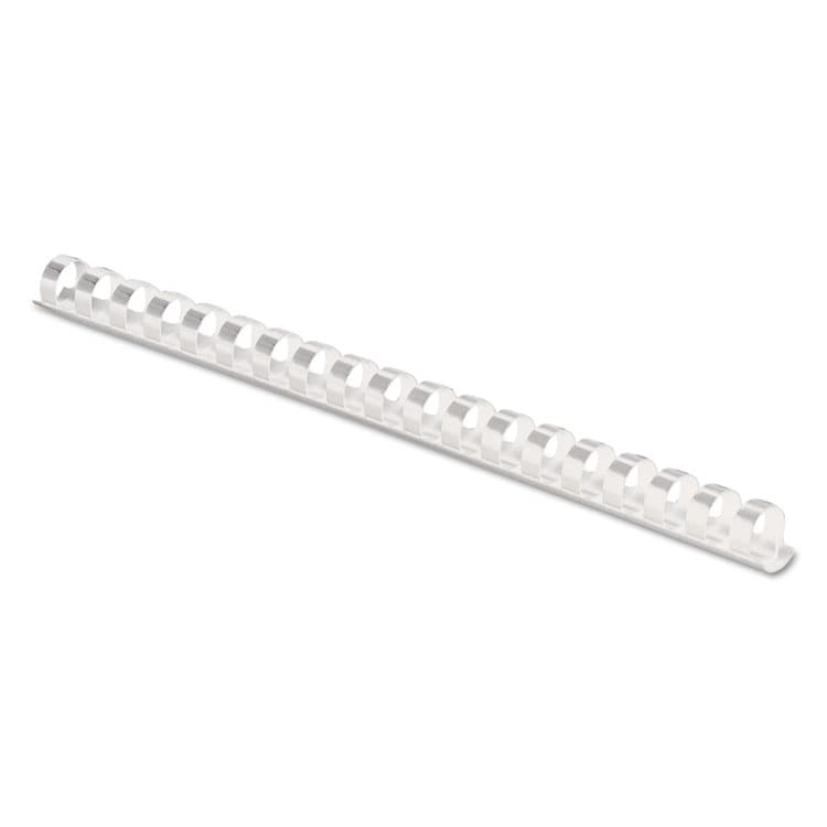 FELLOWES MFG. CO. Plastic Comb Bindings for 11 x 8.5 Documents, 19 Rings, 0.38" (55-Sheet) Capacity, White, 100/Pack (FEL52371)