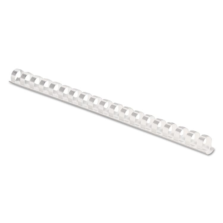 FELLOWES MFG. CO. Plastic Comb Bindings for 11 x 8.5 Documents, 19 Rings, 0.5" (90-Sheet) Capacity, White, 100/Pack (FEL52372) thumbnail 2