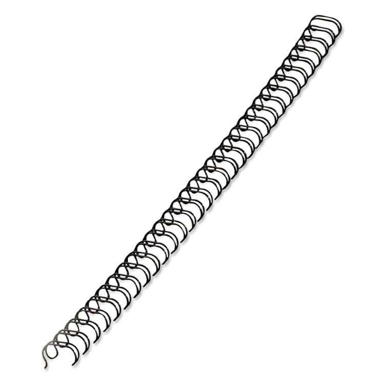 FELLOWES MFG. CO. Wire Bindings for 11 x 8.5 Documents, 32 Rings, 0.25" (35-Sheet) Capacity, Black, 25/Pack (FEL52539)