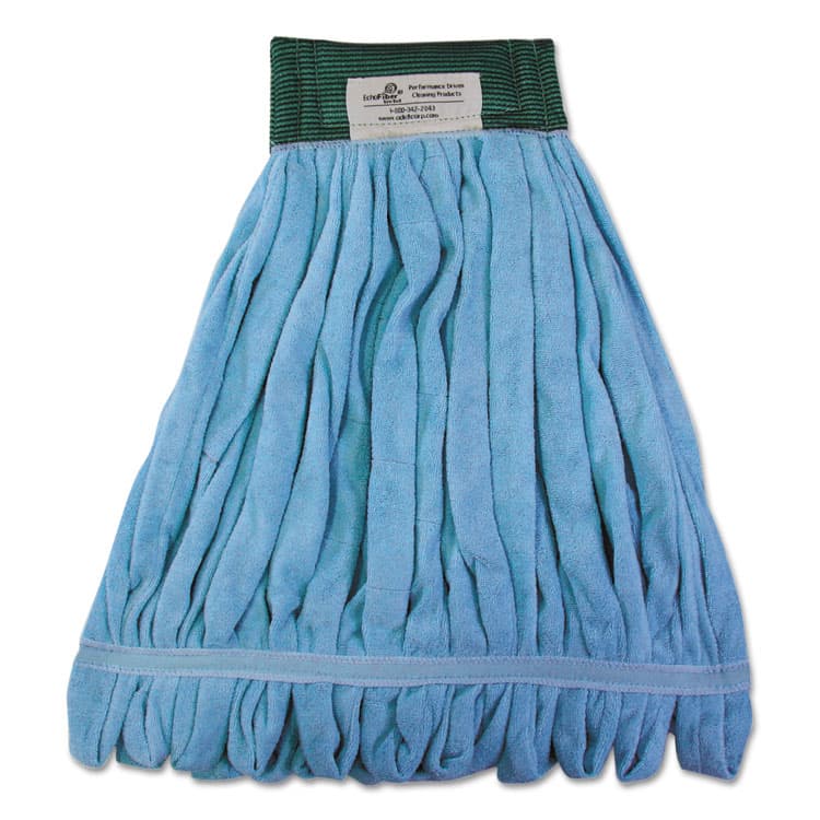 BOARDWALK Microfiber Looped-End Wet Mop Heads, Large, Blue, 12/Carton (BWKMWTLBCT)
