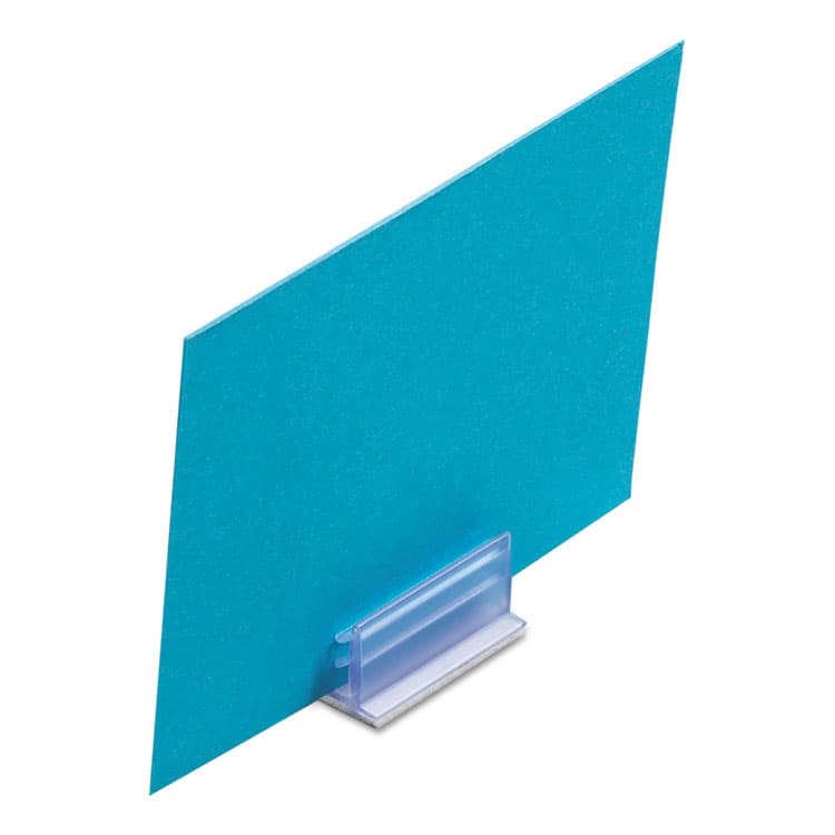 DEFLECTO CORPORATION Clips Grips Tags SuperGrip Display Holder, 1 x 0.5 x 0.5, Clear, 50/Pack (DEF20002) thumbnail 2