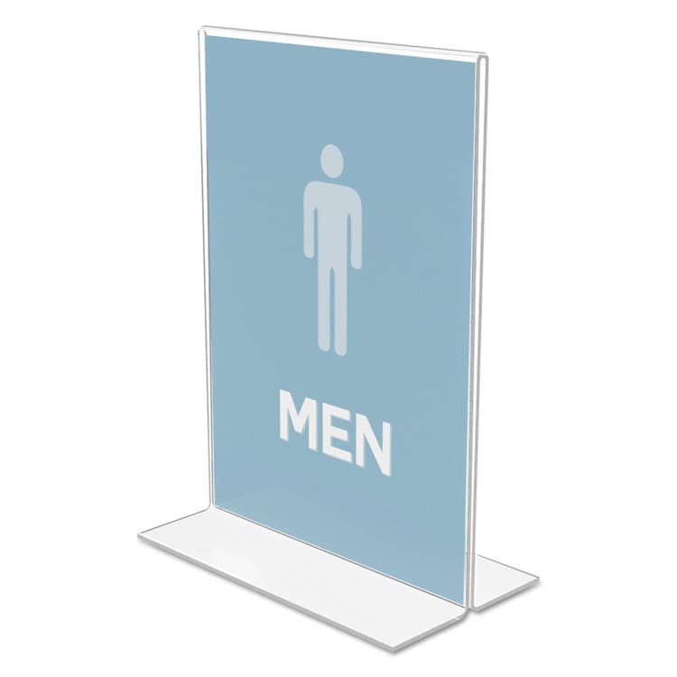 DEFLECTO CORPORATION Classic Image Double-Sided Sign Holder, 5 x 7 Insert, Clear (DEF69101) thumbnail 2