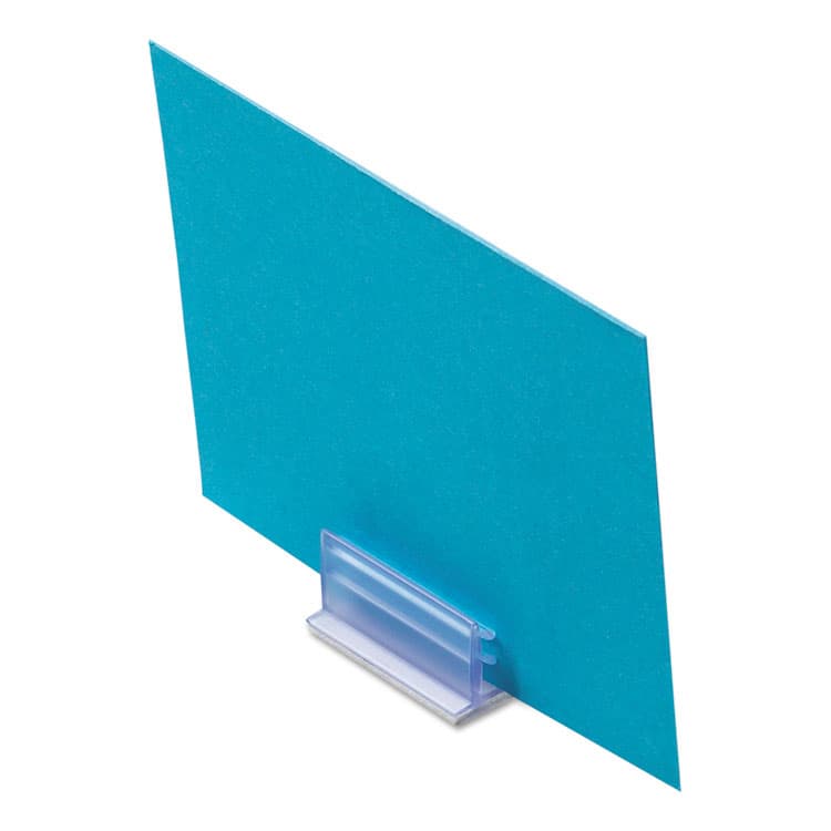 DEFLECTO CORPORATION Clips Grips Tags SuperGrip Display Holder, 1 x 0.5 x 0.5, Clear, 50/Pack (DEF20002)