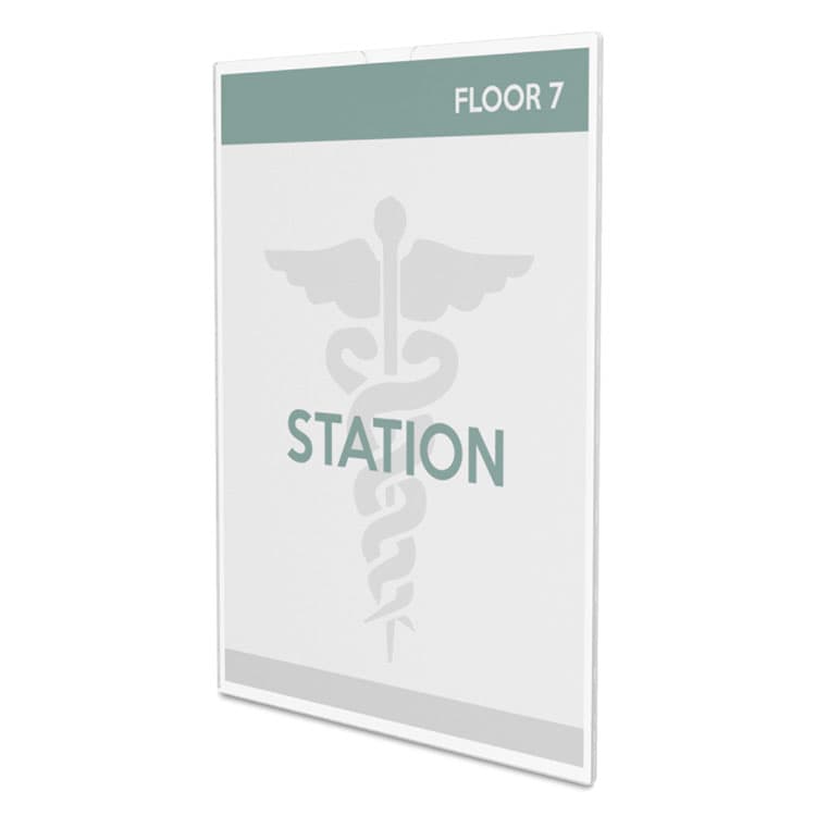 DEFLECTO CORPORATION Superior Image Cubicle Sign Holder, 8.5 x 11 Insert, Clear (DEF588601) thumbnail 2