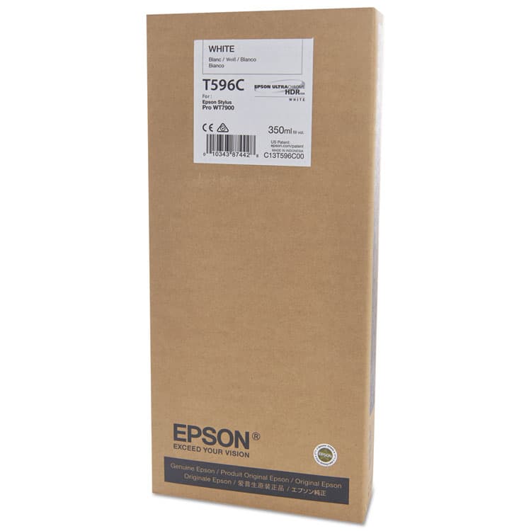 EPSON AMERICA, . T596C00 UltraChrome HDR Ink, White (EPST596C00)