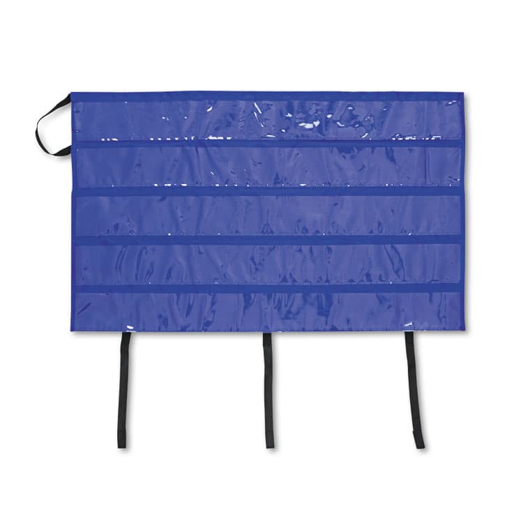 CARSON-DELLOSA EDUCATION Border Storage Pocket Chart, 41" x 24.5", Blue/Clear (CDPCD5652) thumbnail 2