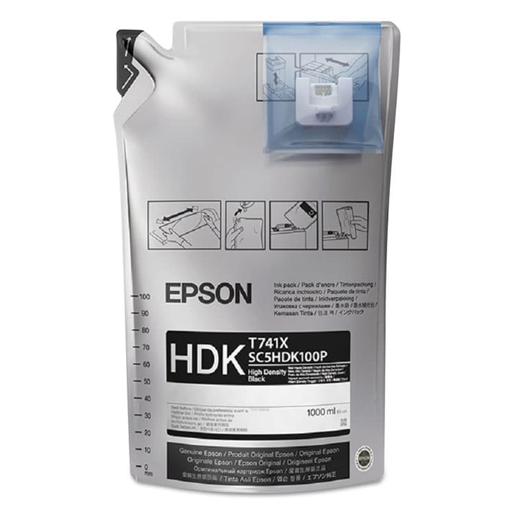 EPSON AMERICA, . T741100 UltraChrome DS Ink, Black, 6/Pack (EPST741120)
