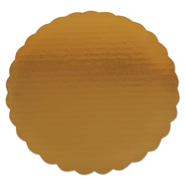 SOUTHERN CHAMPION TRAY Gold Cake Circles, Single Wall Construction, 9" Diameter, Gold, Paper, 200/Carton (SCH1610)